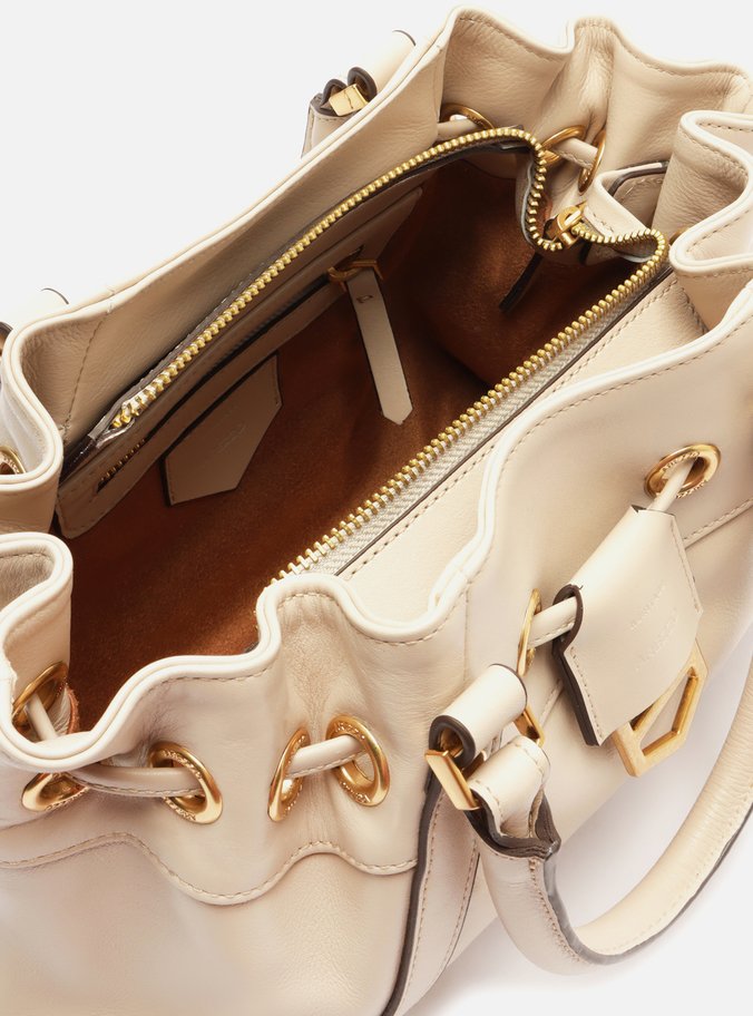 Bolsa Tote Branca Couro Alicia Pequena