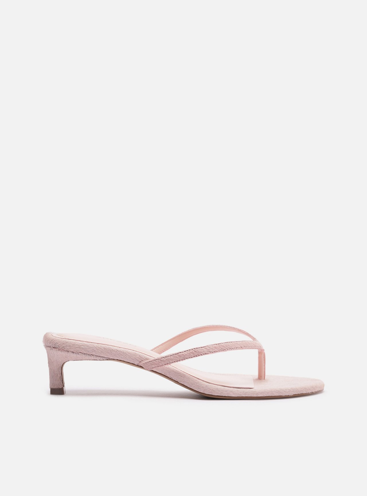 Tamanco Rosa Salto Fino Pelo Zebra — foto 1