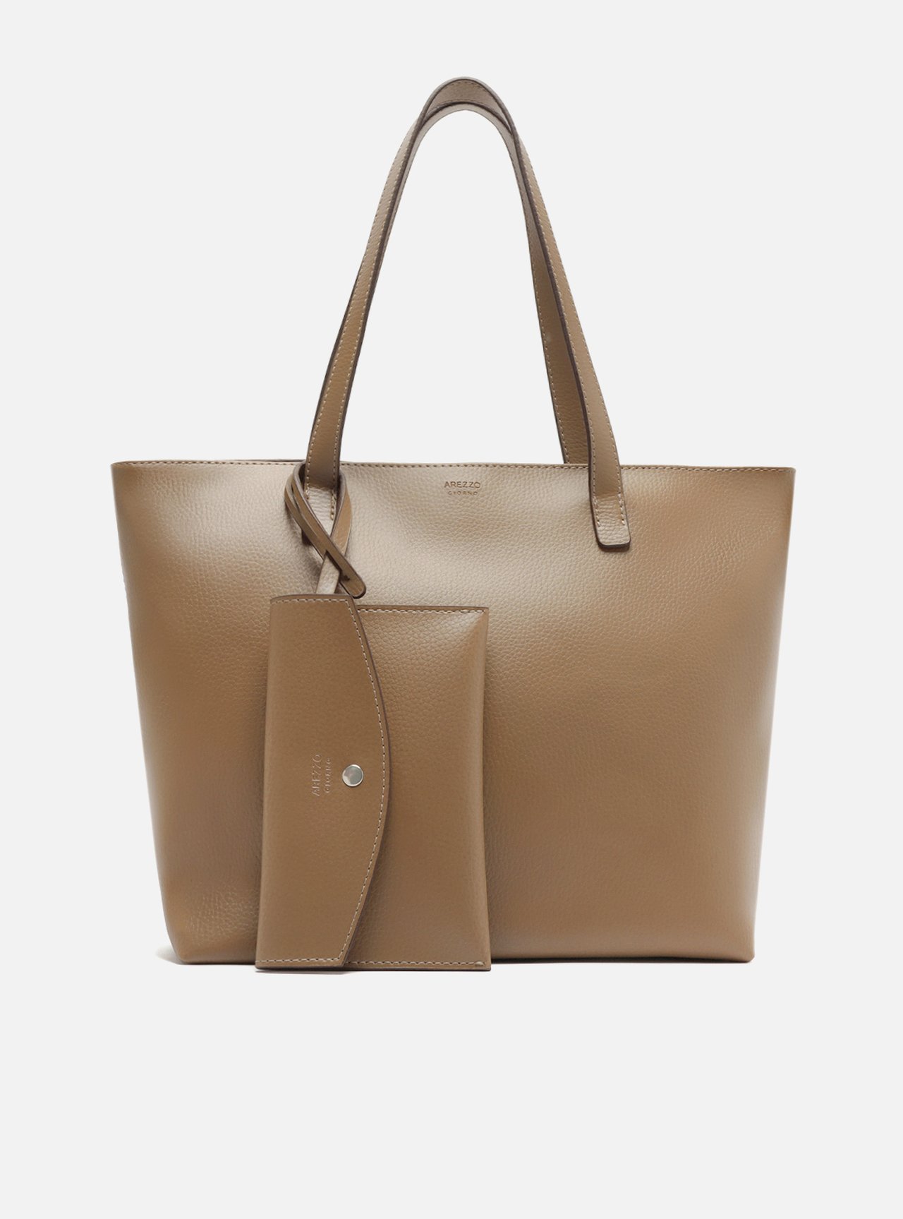 Bolsa Shopping Marrom Mercato Grande Pouch — foto 7