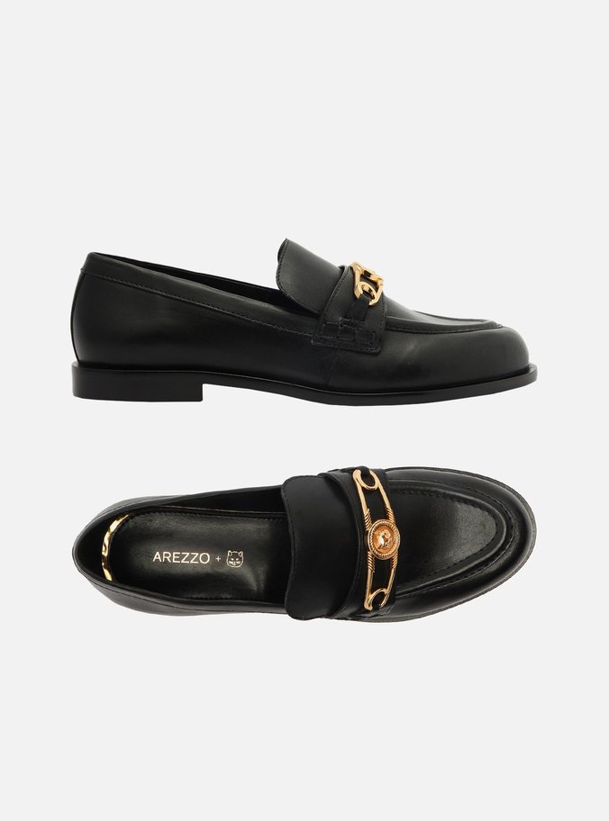 Mocassim Preto Couro Kopenhagen