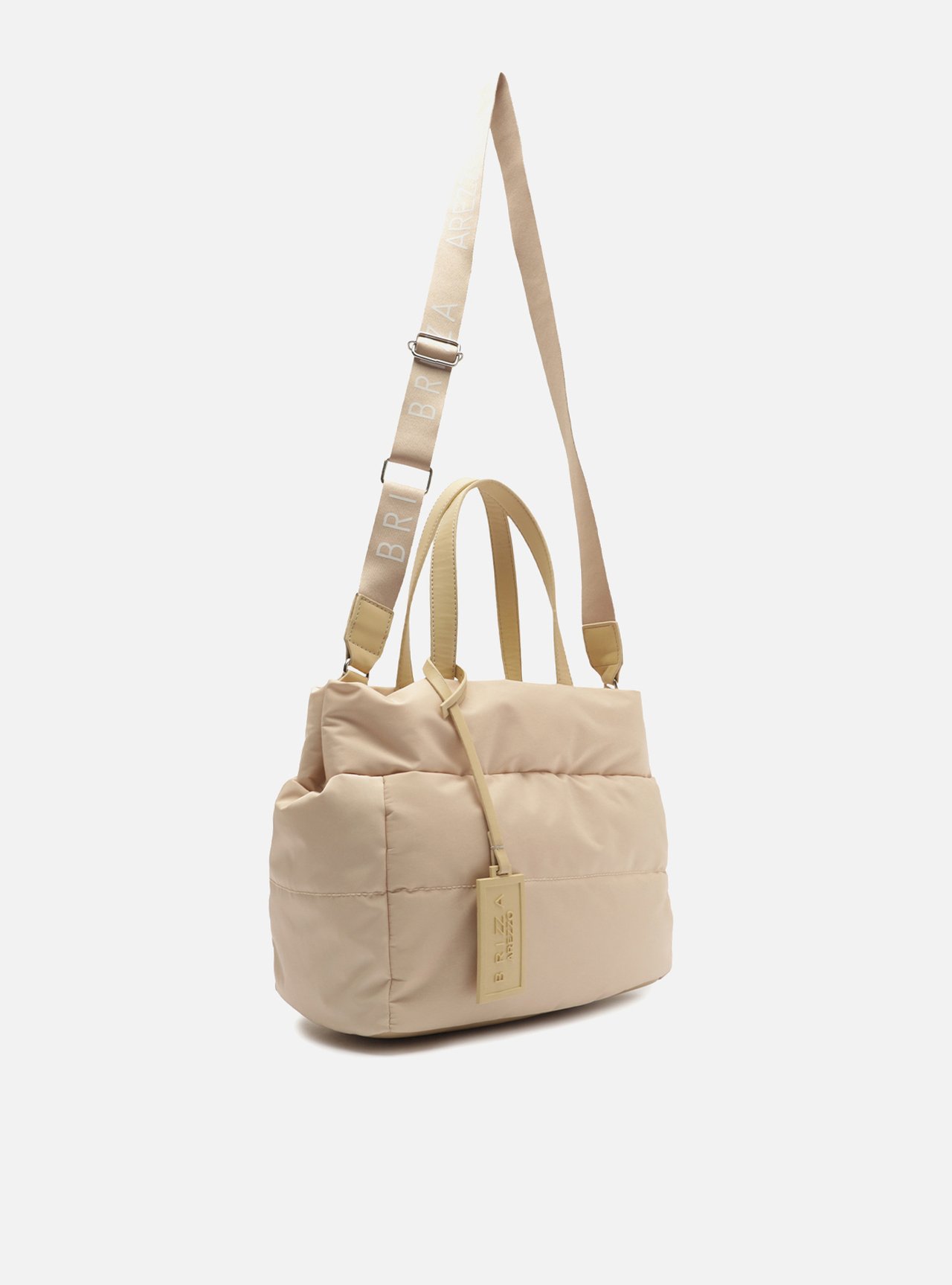 Bolsa Tote Nude Pequena Matelassê Brizza — foto 5