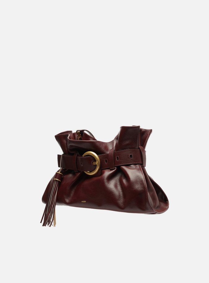 Bolsa Tiracolo Vermelha Couro Isa Média