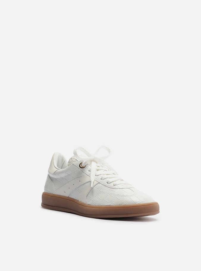 Tênis Branco Croco Amarração ARZ72
