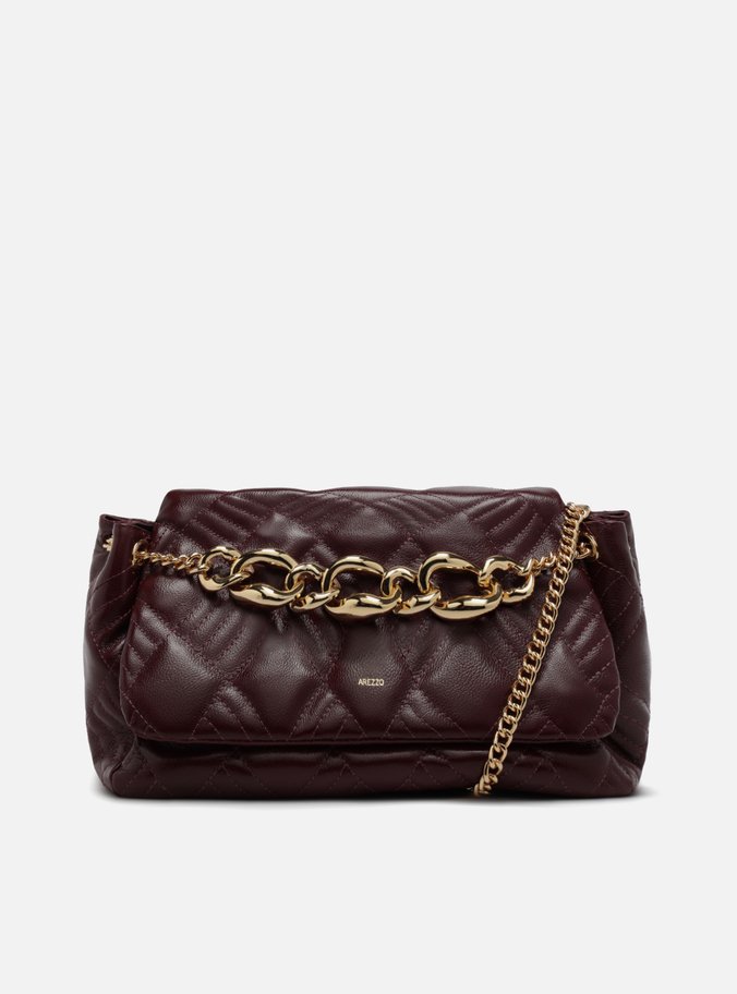 Bolsa Tiracolo Vermelha Couro Matelassê Grande