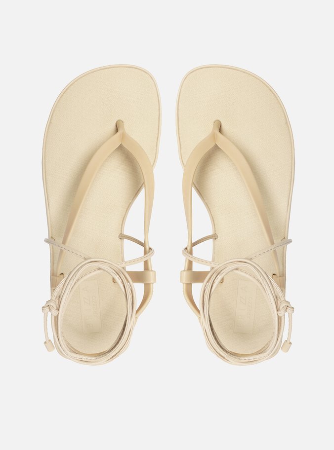 Sandália Off-White Flatform Amarração Brizza