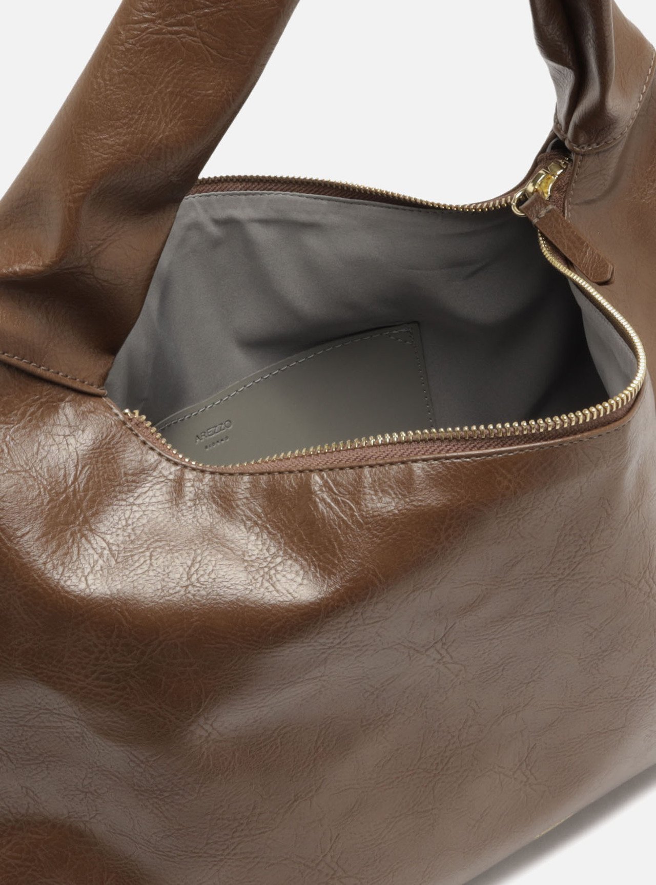 Bolsa Hobo Marrom Grande — foto 4