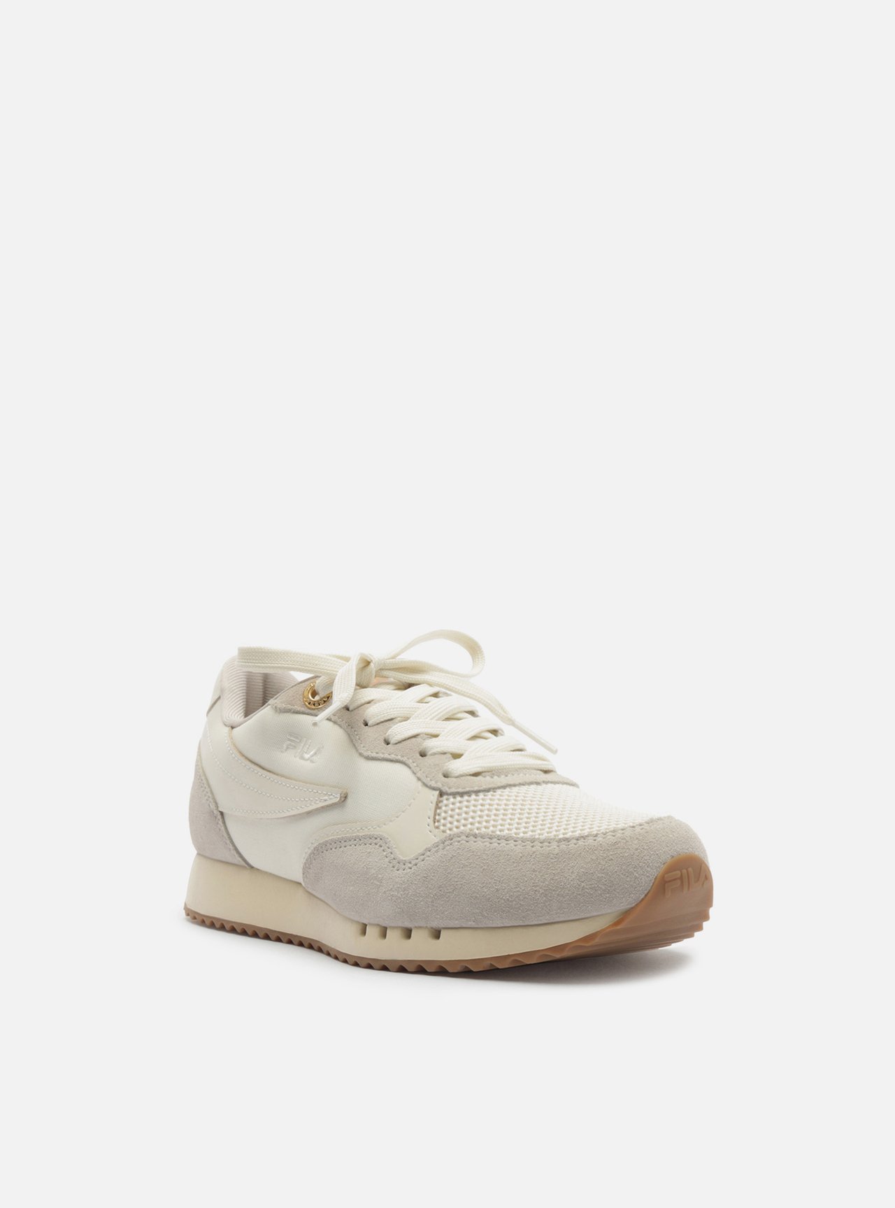 Tênis Branco Solado Esportivo Suede Bordado Fila — foto 2