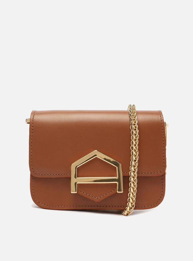Bolsa Tiracolo Marrom Couro A001 Pequena