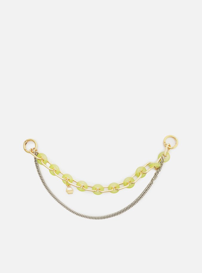 Corrente Dupla Bag Charm Amarela