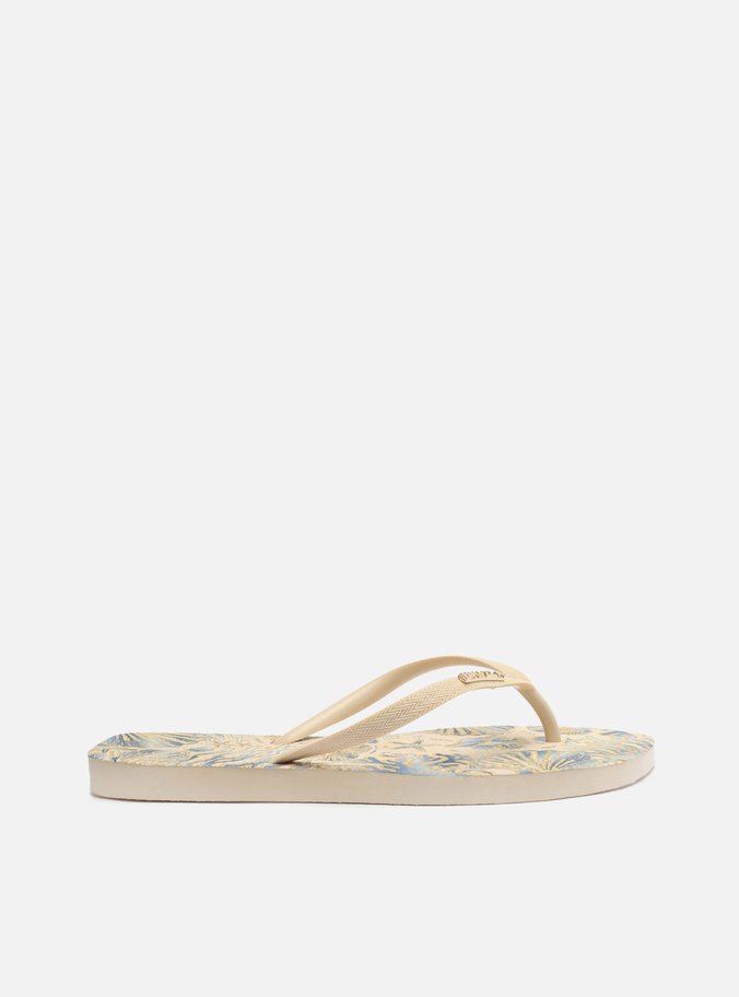Chinelo de Dedo Branco Estampa Flash Club