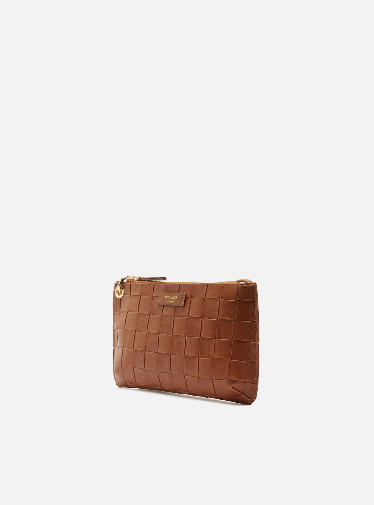 Bolsa Tiracolo Marrom Pequena Tressê — foto 2