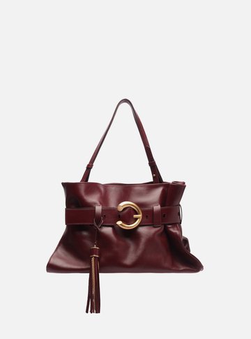 Bolsa Tiracolo Vermelha Couro Isa Média