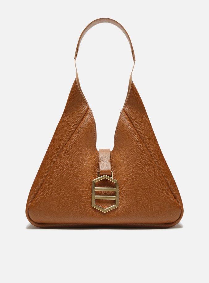 Bolsa Hobo Marrom Couro Neutral Desire Grande