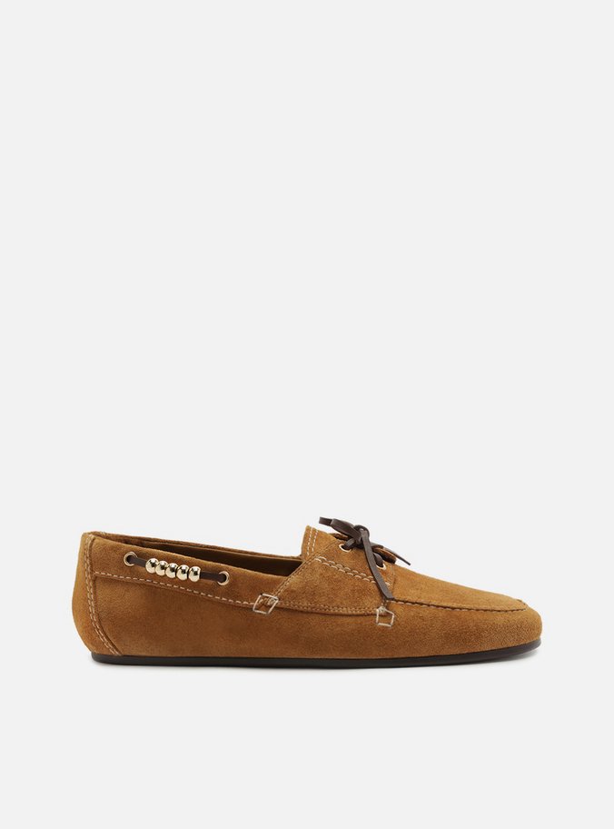 Mocassim Bico Redondo Fivela Pelo Adornos