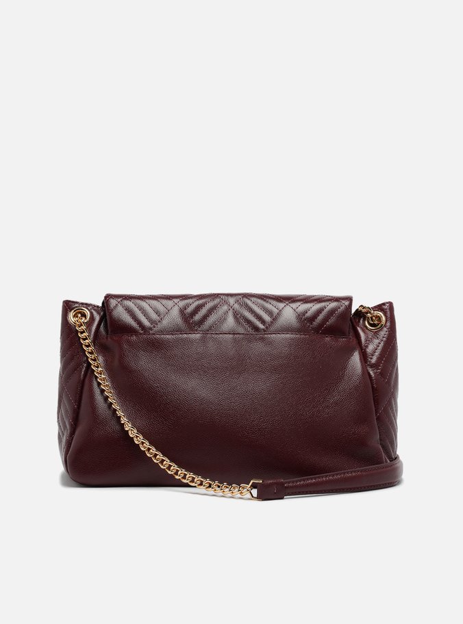 Bolsa Tiracolo Vermelha Couro Matelassê Grande