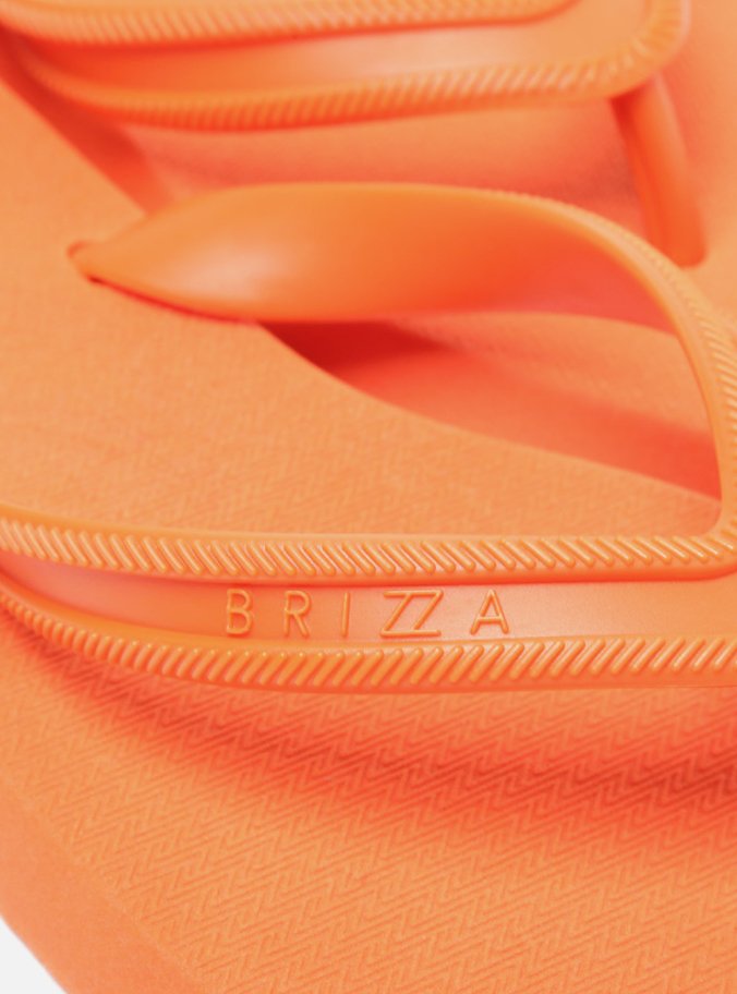 Chinelo de Dedo Laranja Bold Brizza