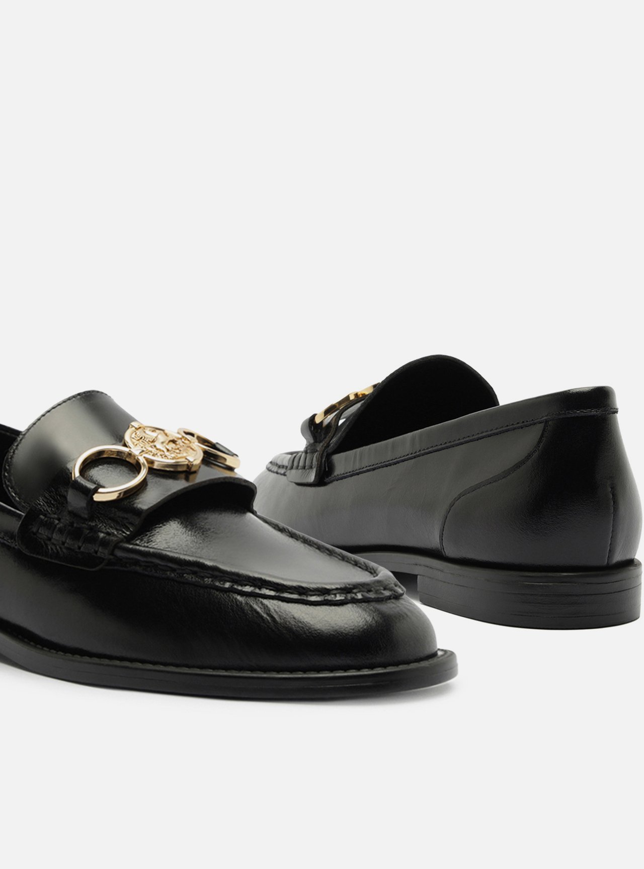 Mocassim Preto Couro Metal Heritage — foto 4