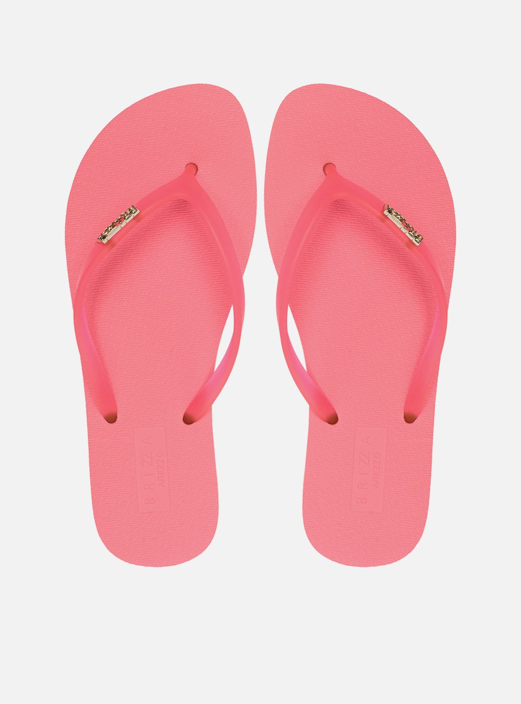 Chinelo de Dedo Rosa Tiras Jelly Brizza — foto 1