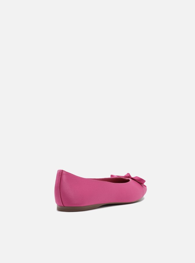 Sapatilha Rosa Cetim Bico Quadrado