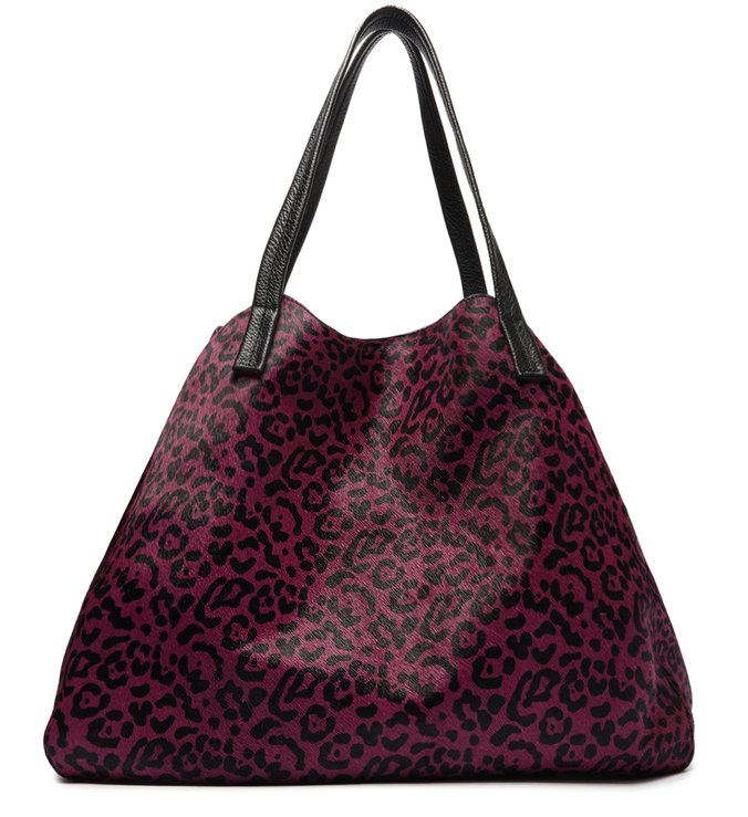 Bolsa Shopping Roxa Pelo Fio Grande