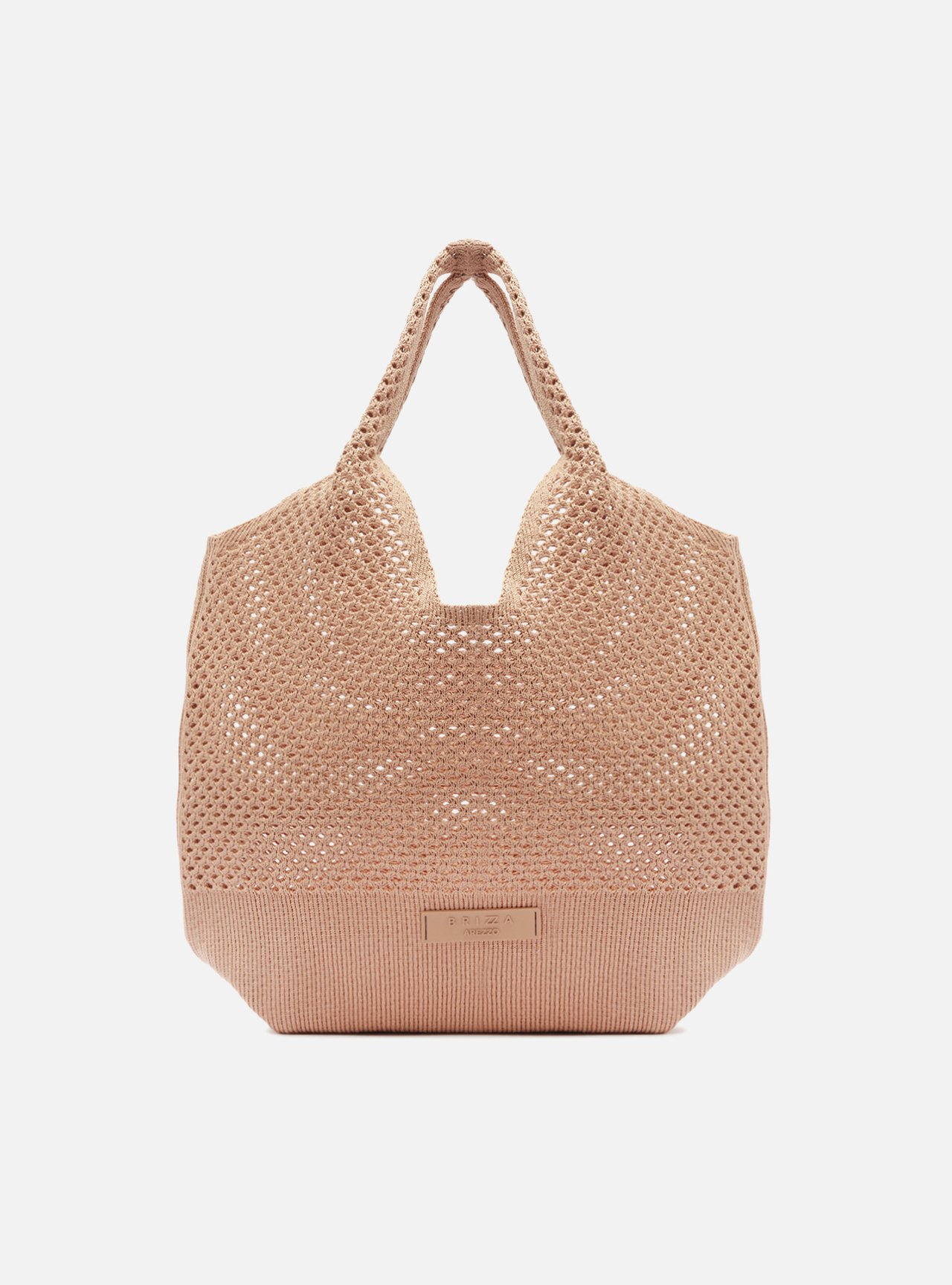 Bolsa Shopping Marrom Crochê Paulina Grande — foto 1