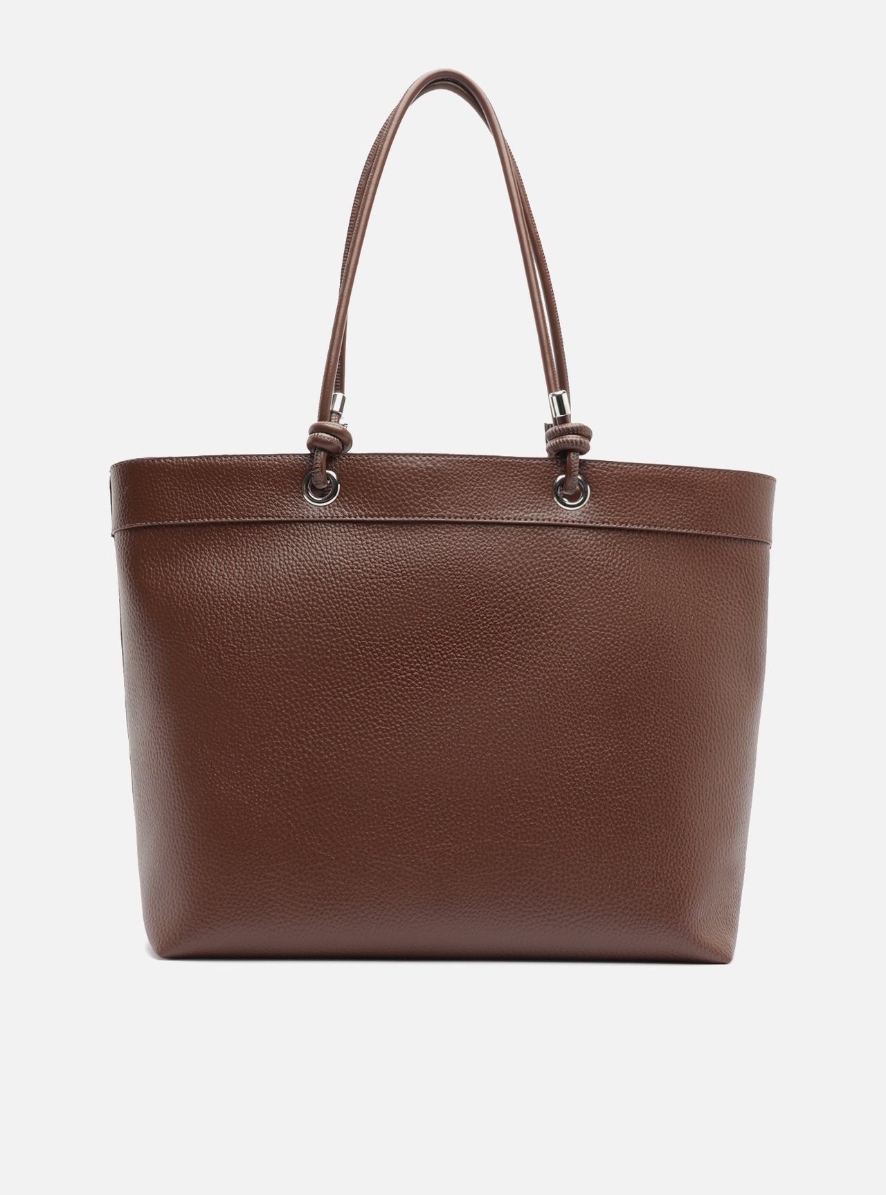 Bolsa Shopping Marrom Grande Nó — foto 3