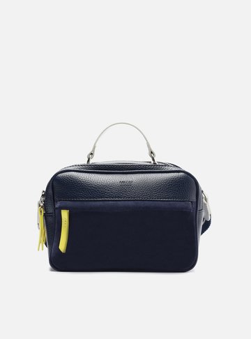Bolsa Tiracolo Azul Prione Média Cinza