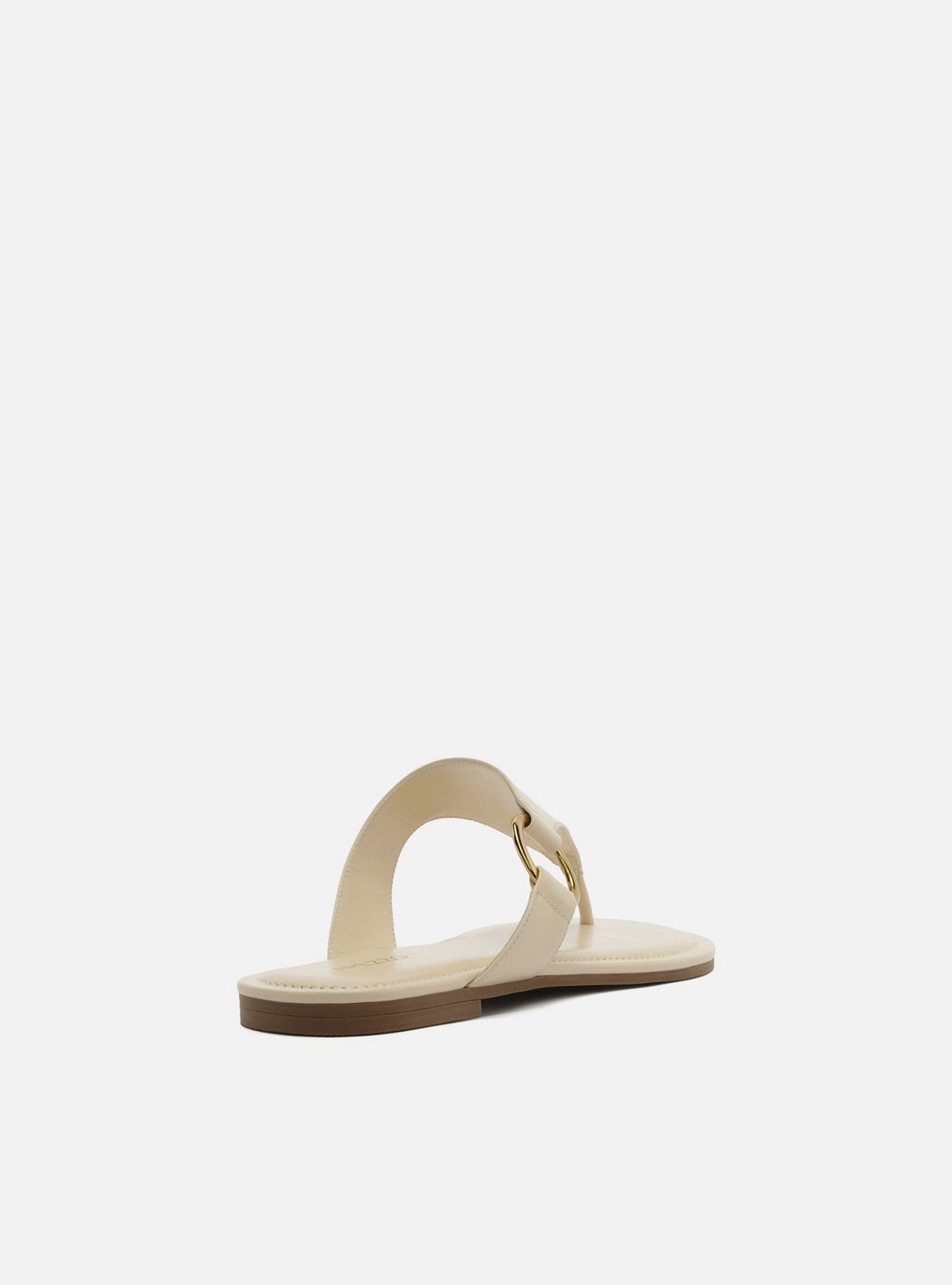 Sandália Rasteira Off-White Couro Thong Argola — foto 3