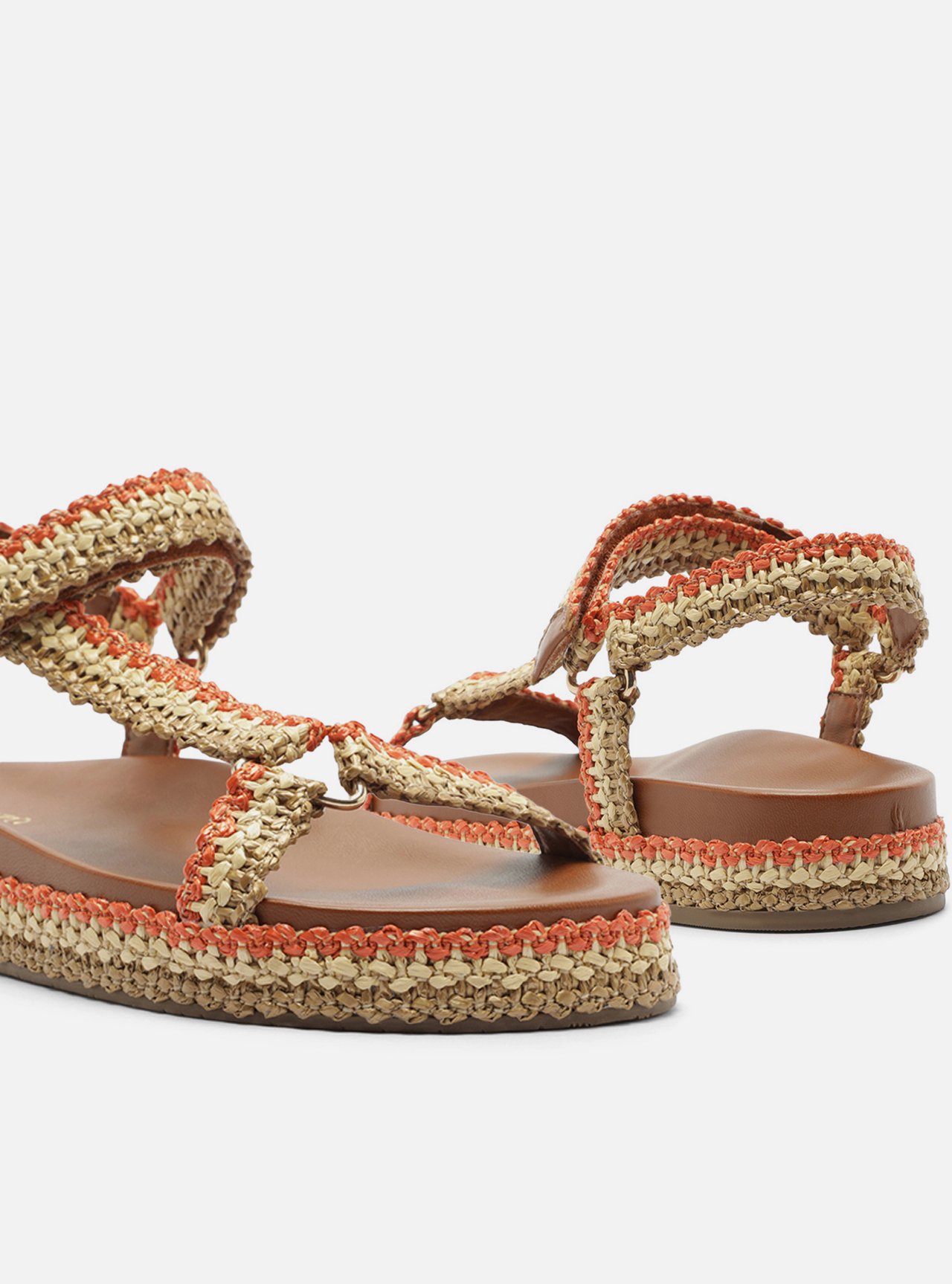 Sandália Papete Colorida Tramada Flatform — foto 4