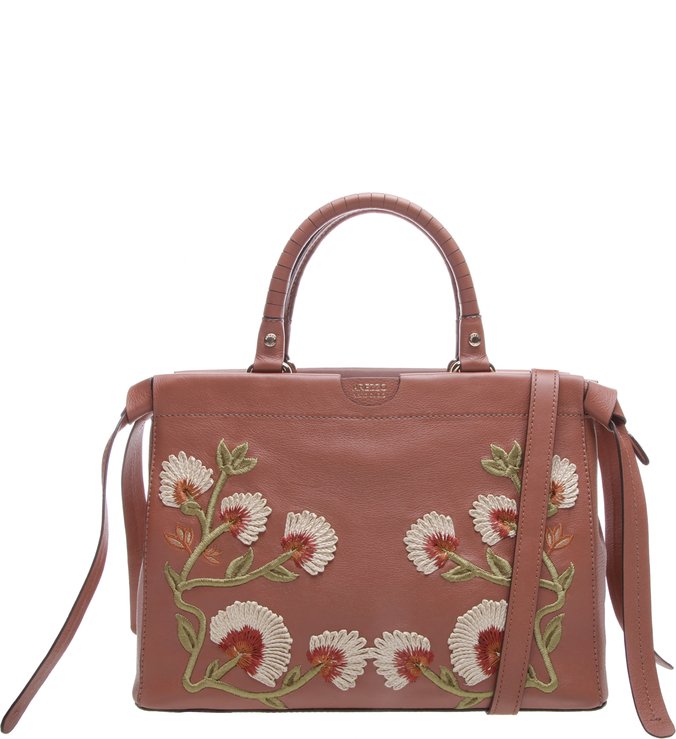 Bolsa arezzo bordada clearance
