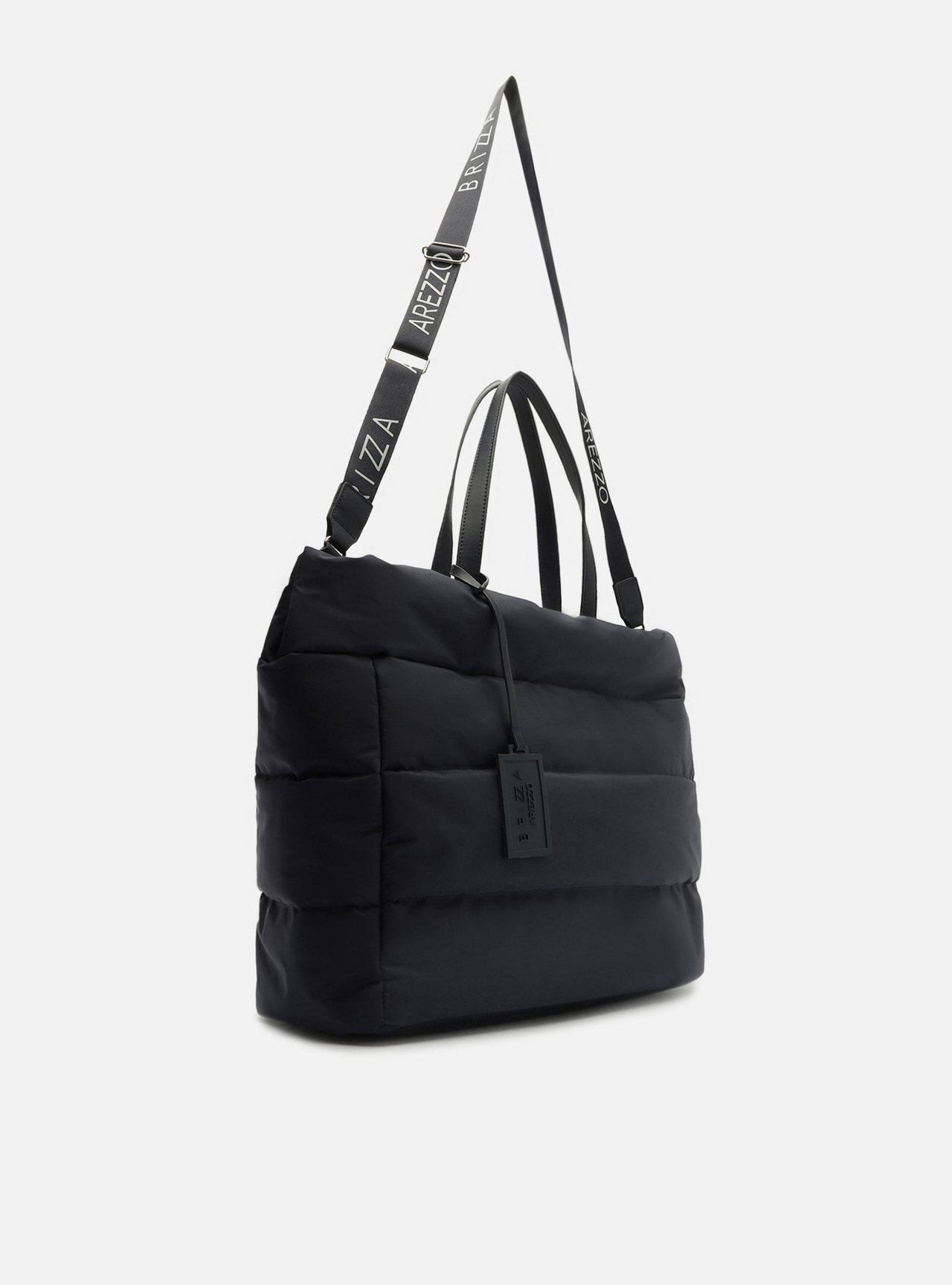 Bolsa Shopping Azul Grande Matelassê Brizza — foto 5