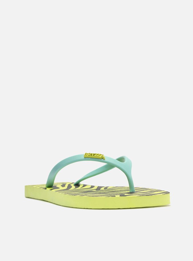 Chinelo de Dedo Multicolorido Estampa Brizza