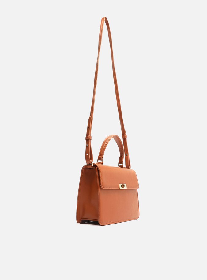 Bolsa Tote Marrom Quadrada