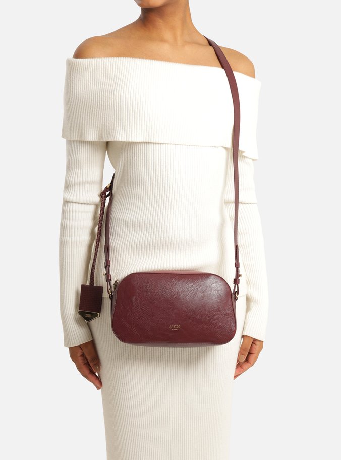 Bolsa Tiracolo Vinho Pequena Bag Charm Tressê