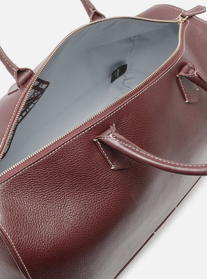 Bolsa de Viagem Vinho Couro  Grande