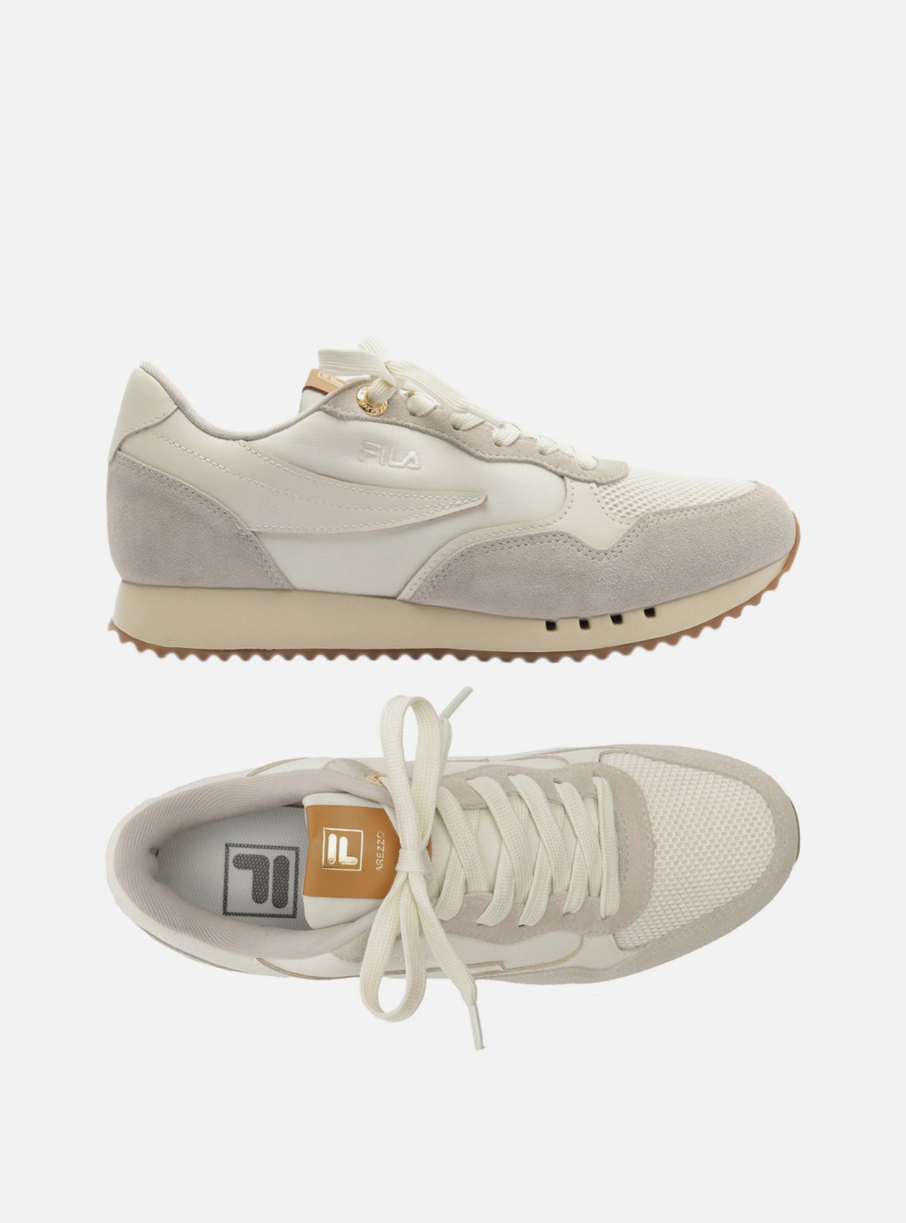 Tênis Branco Solado Esportivo Suede Bordado Fila — foto 6