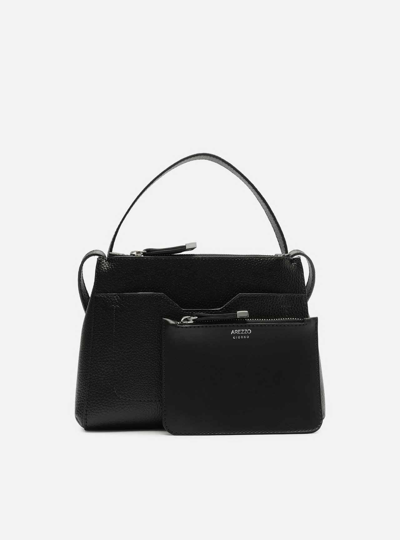 Bolsa Tote Preta Emilly Média Pouch — foto 9