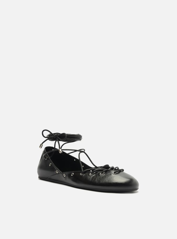 Sapatilha Ballerina Preta Amarração