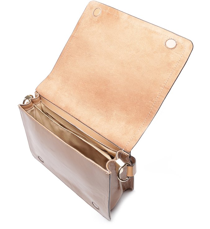 Bolsa Tiracolo Couro Joy Média Pale Nut