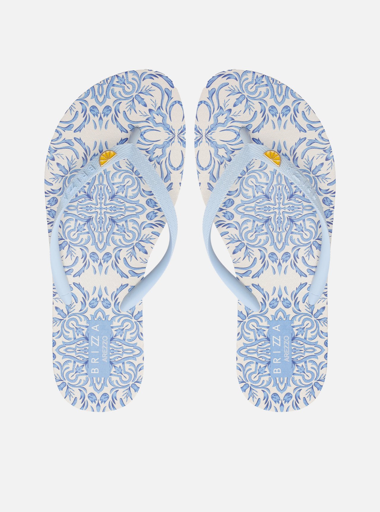 Chinelo de Dedo Azul Estampado — foto 1