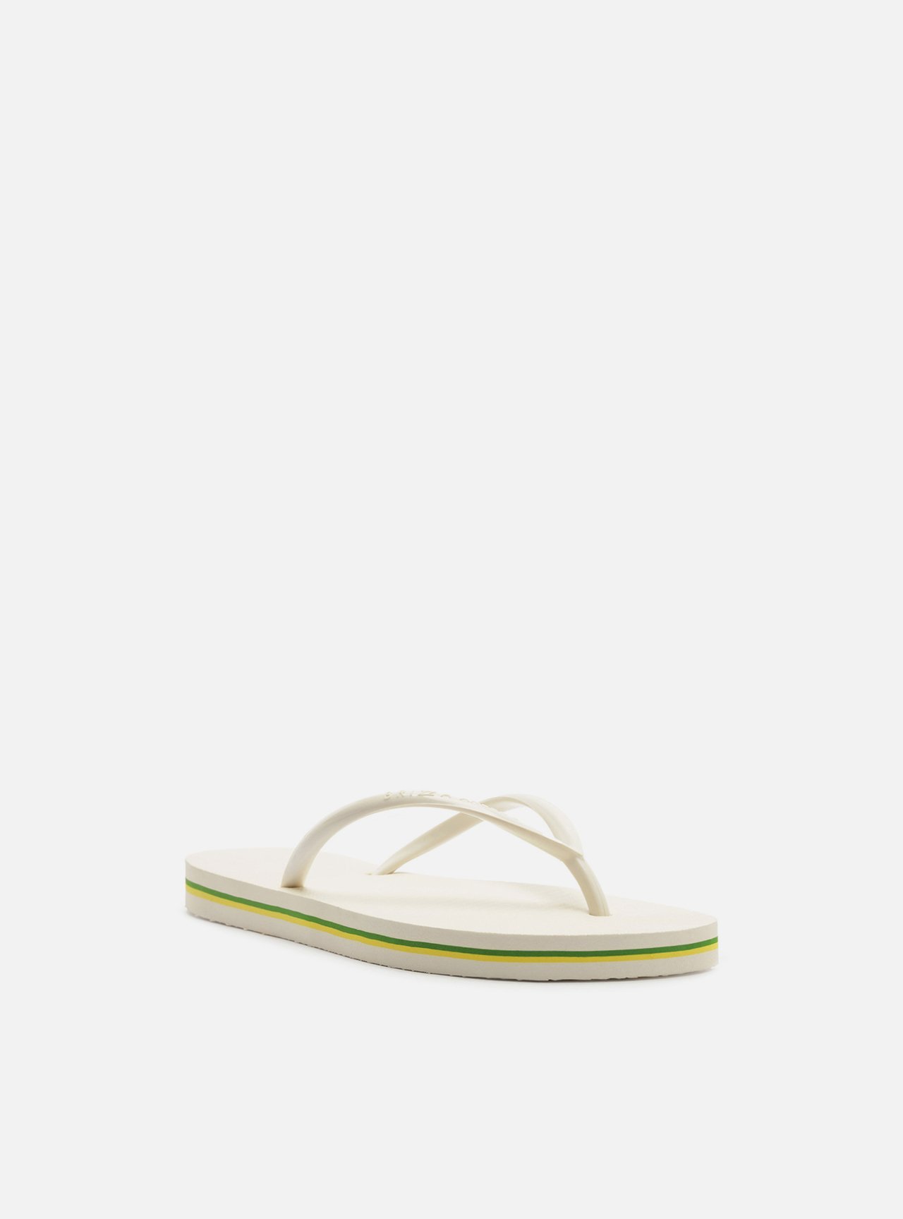 Chinelo de Dedo Branca Plataforma Tiras Brizza — foto 2
