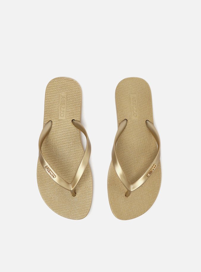 Chinelo de Dedo Dourado Brizza