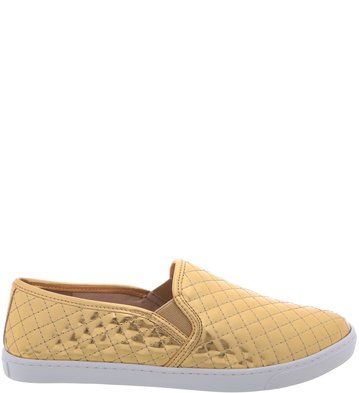 Slip On Matelassê Envernizado Vintage Gold