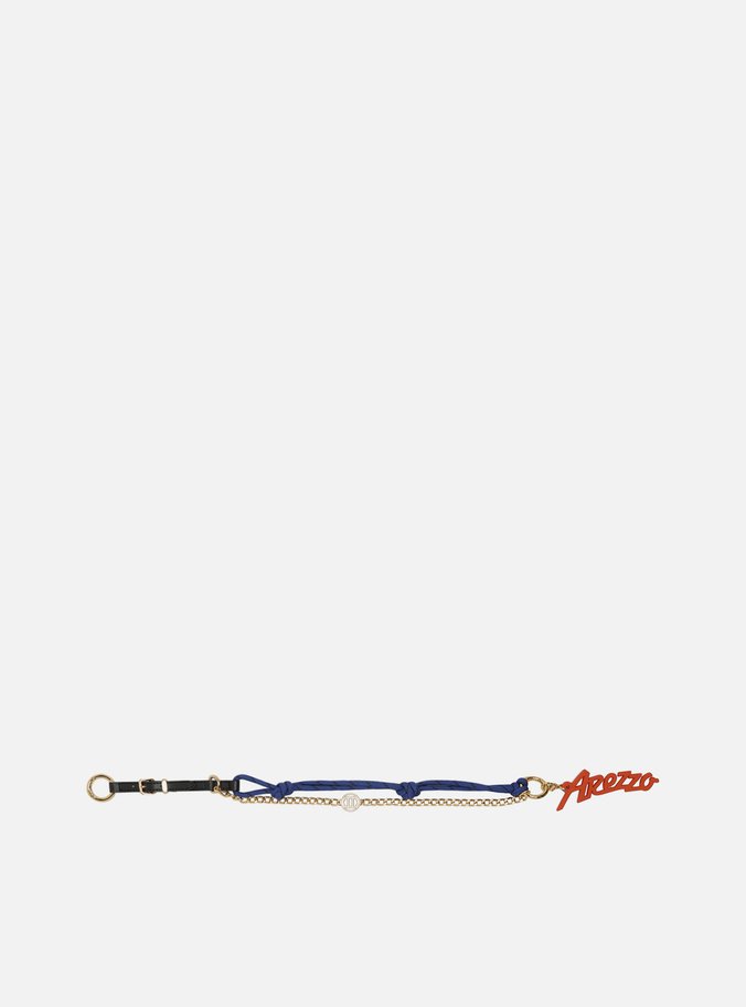Bag Charm Azul Cordão Corrente Custom