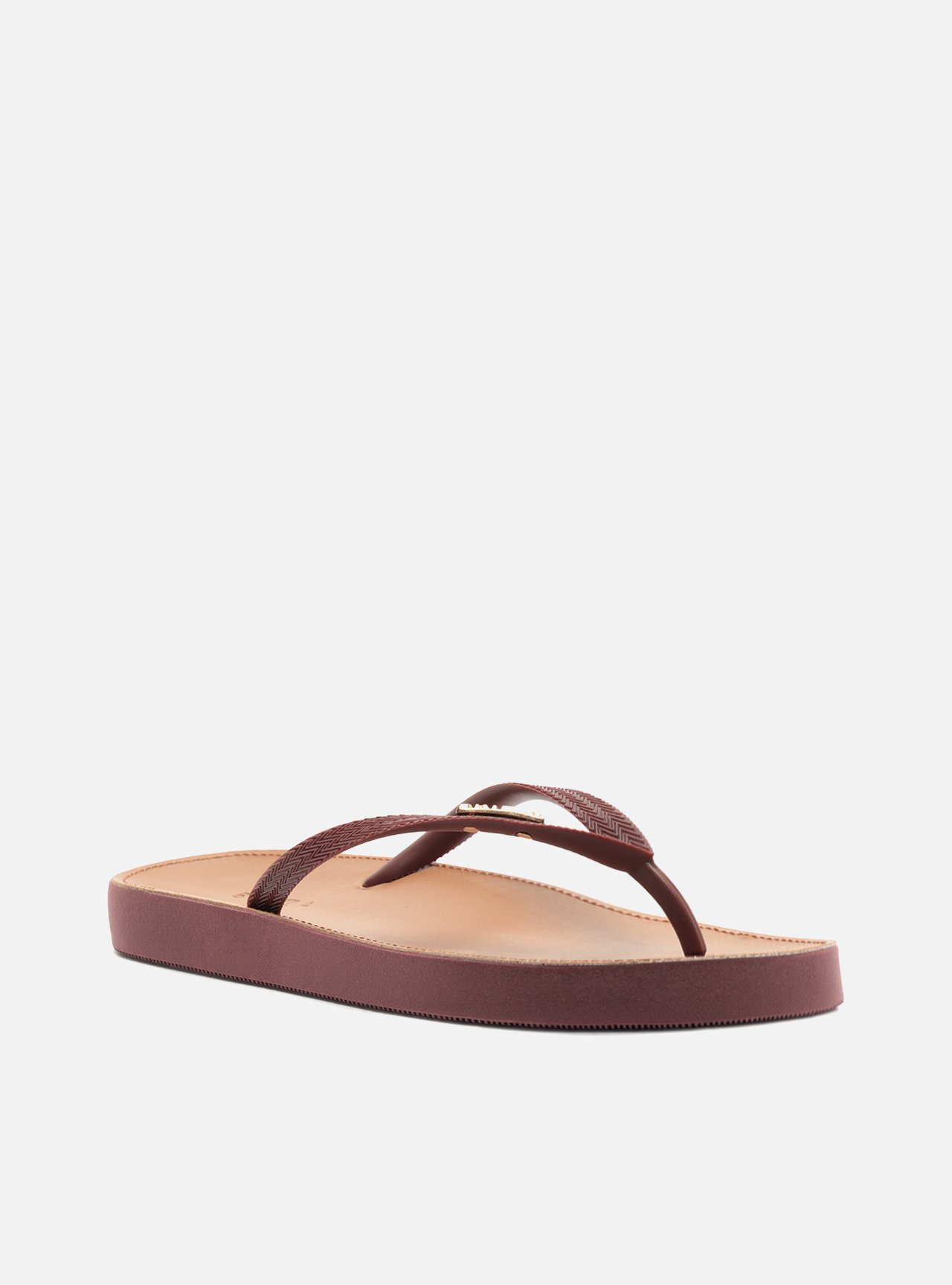 Chinelo de Dedo Vermelho Flatform Metais Brizza — foto 2