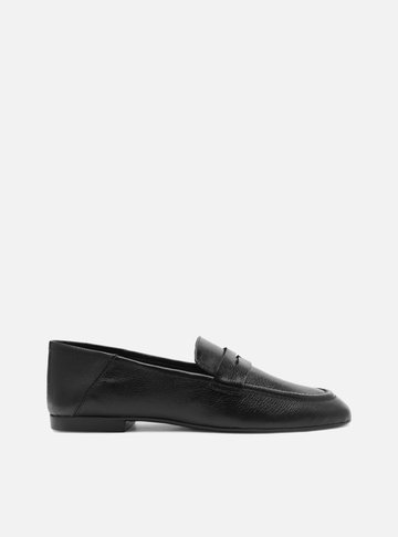 Mocassim Preto Couro