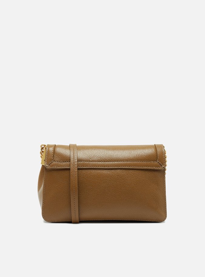 Bolsa Tiracolo Caramelo Couro Média Medalha