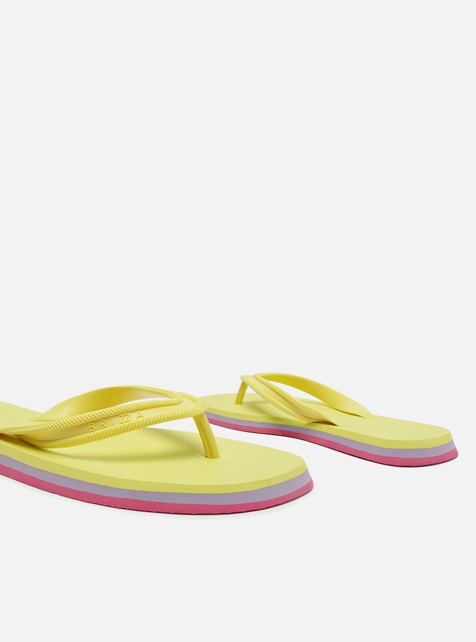Chinelo de Dedo Amarelo Sola Color Sport