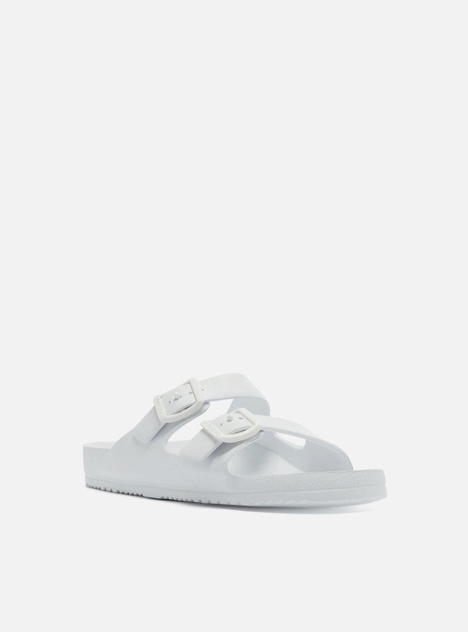 Slide Branca Flatform Tiras Brizza