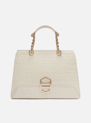 Bolsa Tote Off-White Couro Croco Kopen Grande